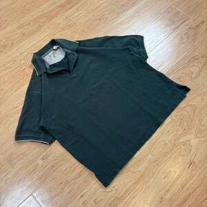 Bugle Boy Vintage Green Pique Polo Shirt Size L